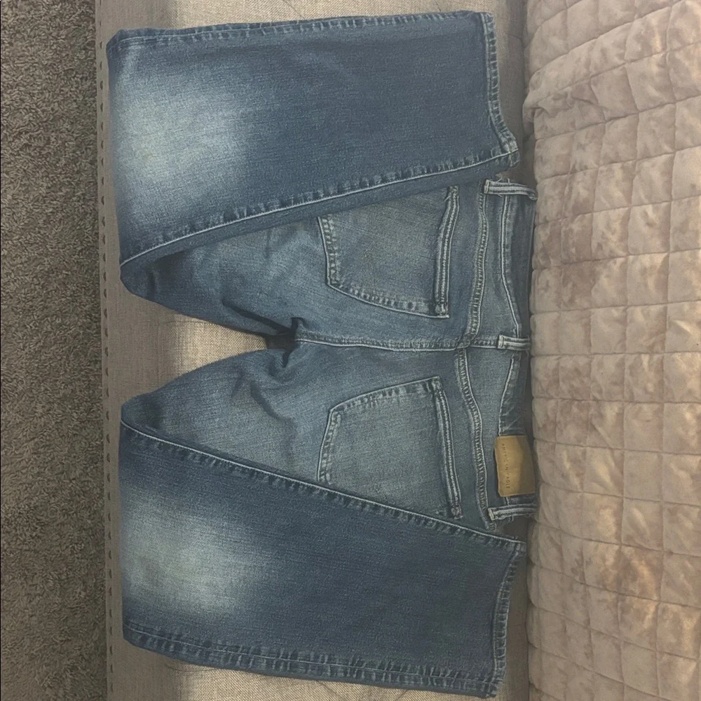 American Eagle Relaxed Straight Size 29x30 Dark Wash Flex Fit Mid Rise Denim - Picture 6 of 7